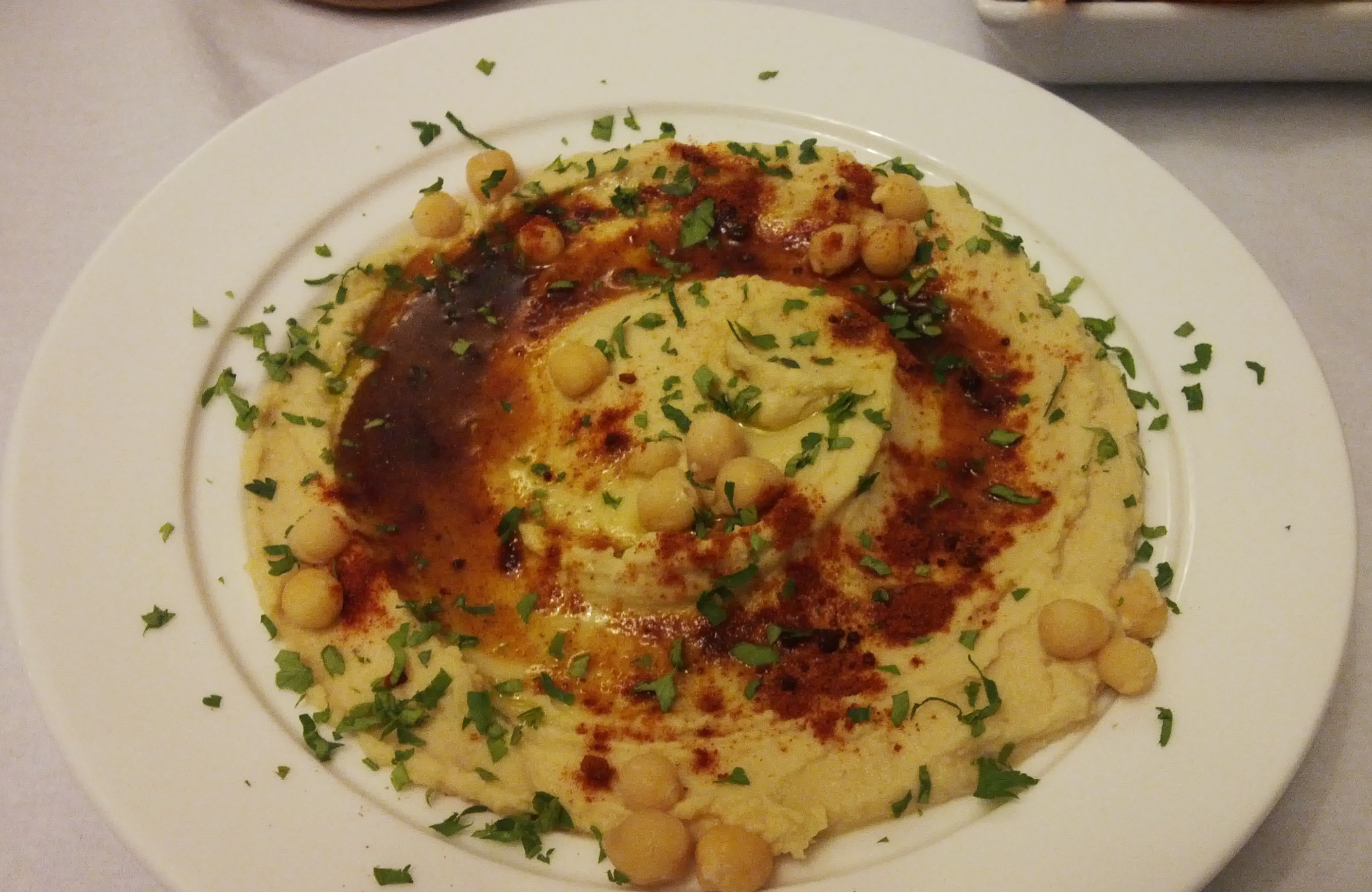 Hummus de garbanzos