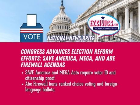 Congress Advances Election Reform Efforts: SAVE America, MEGA, and Abe Firewall Agendas