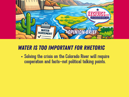 Water Is Too Important For Rhetoric