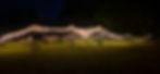 Lit stretch tent hire Devon for night event with festoons