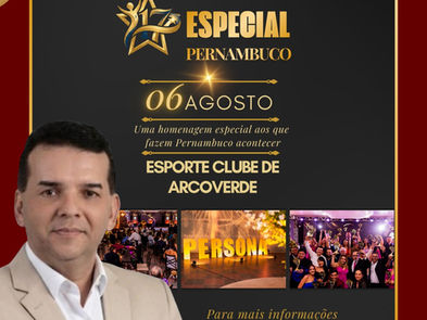 Colunista Social de Arcoverde promove o Prêmio Persona Pernambuco Especial