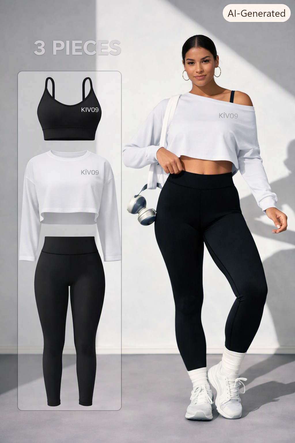 Active woman wear Sets 3PCS