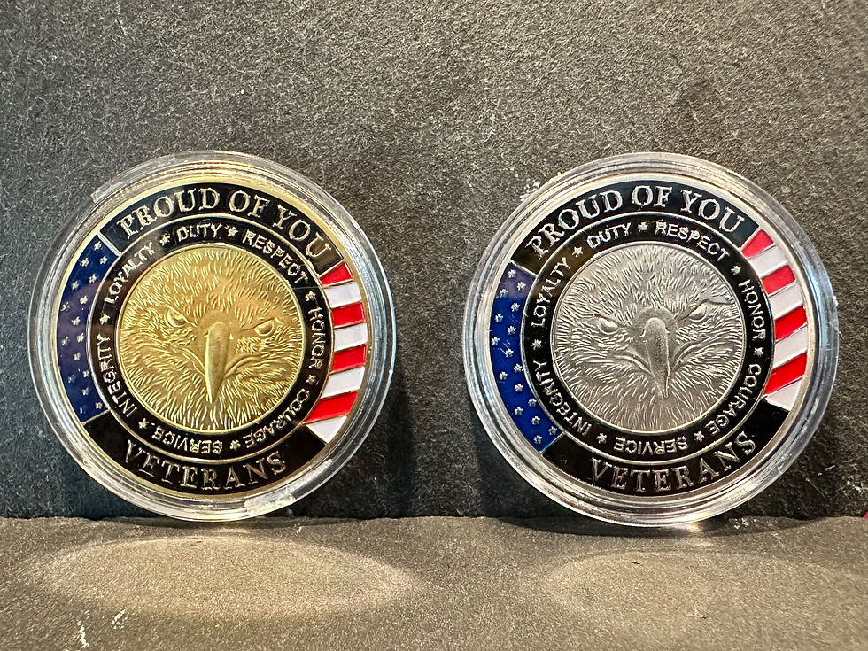 Thumbnail: Police, Fire, Military, Trump and Prayer challenge coins, stainless steel 40mm