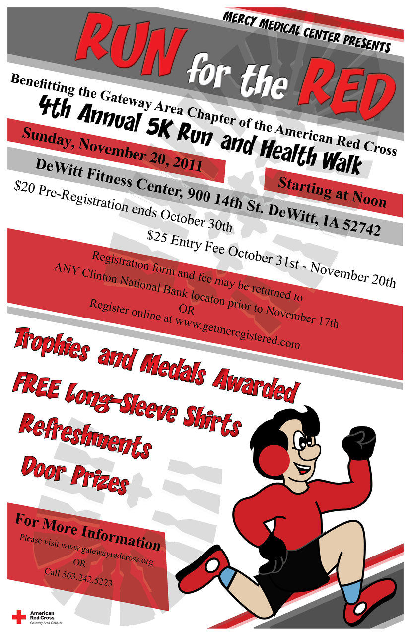 Run for the Red Poster
