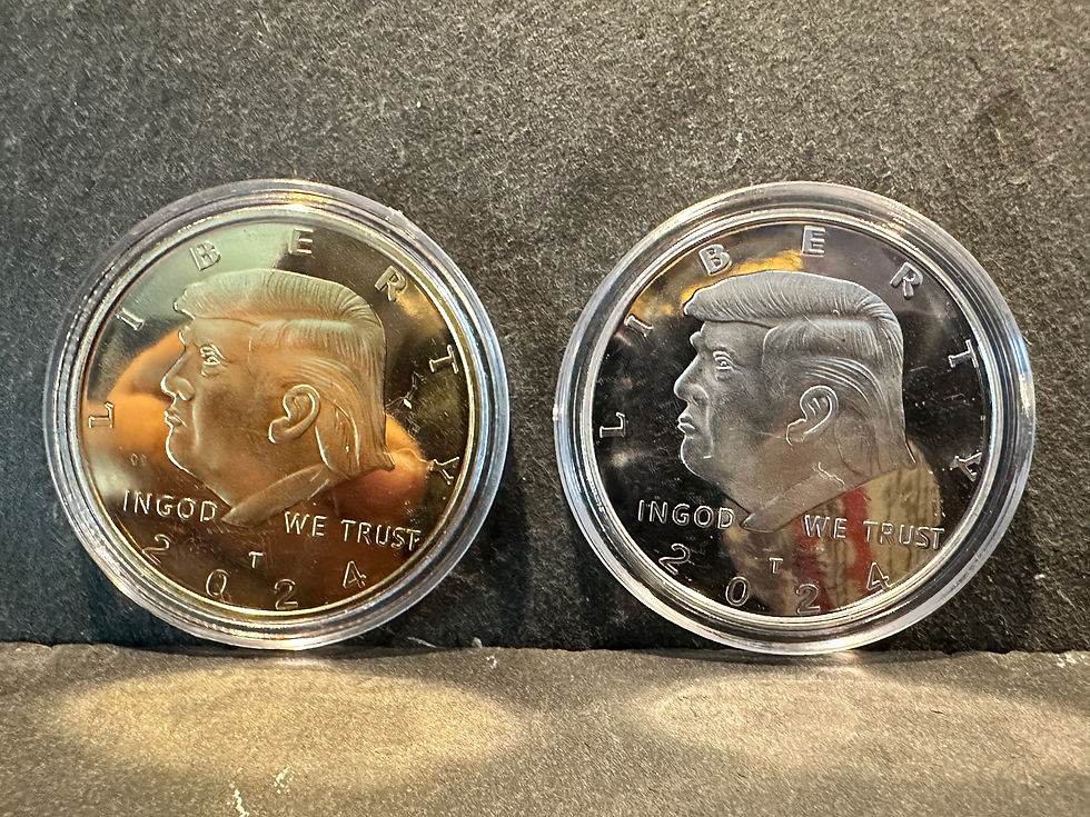 Thumbnail: Police, Fire, Military, Trump and Prayer challenge coins, stainless steel 40mm