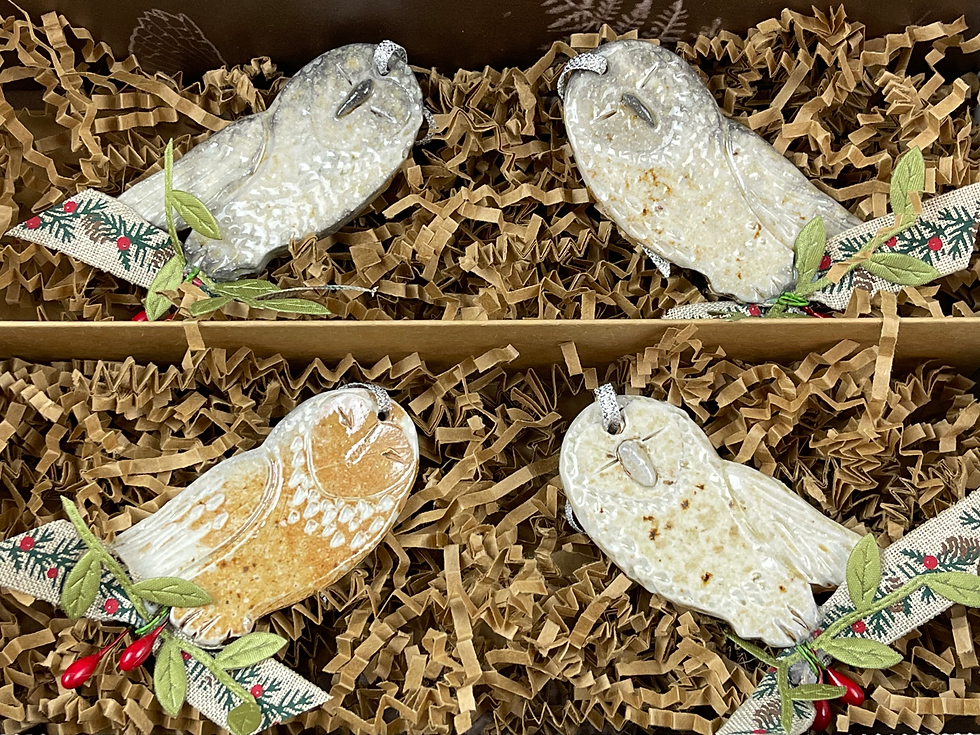 Thumbnail: Single Bard Owl Ornament