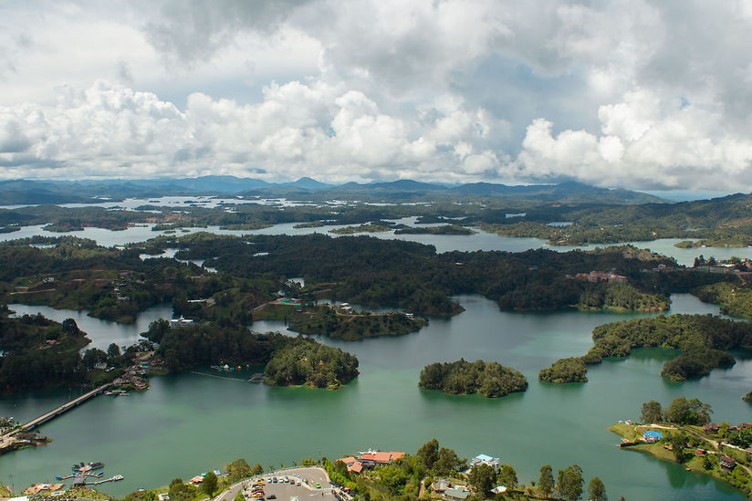 Island Landscape Guatapé cloudy day