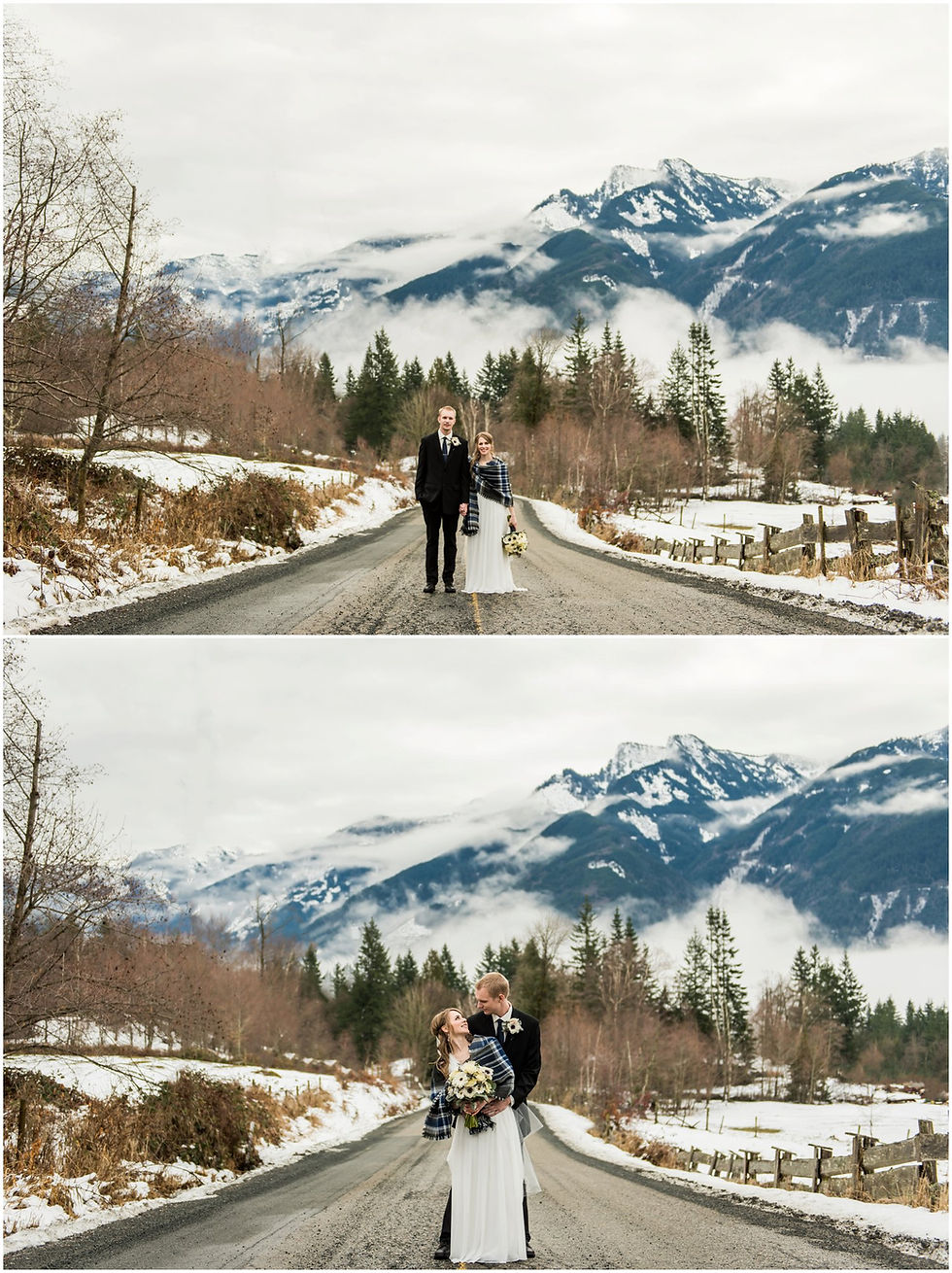 Wedding couple at Ryder Lake