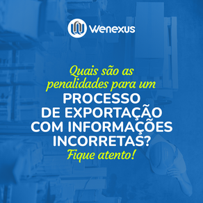 Quais são as penalidades para um processo de exportação com informações incorretas?