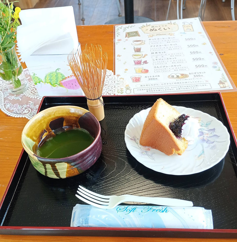 温井区で、ひと休み