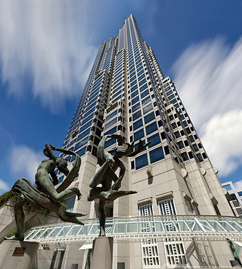 SunTrust Plaza, 2019. Sculpture 'Ballet Olympia' by Paul Manship and John C Portman, Jr.