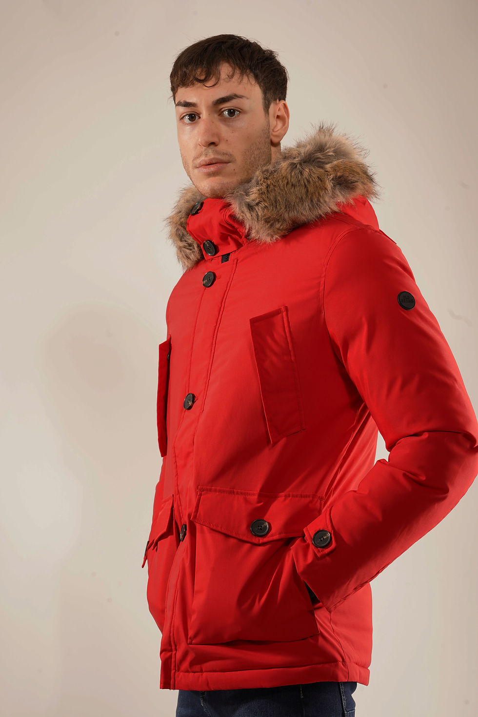 Miniatura: Giubbotto Parka Rosso