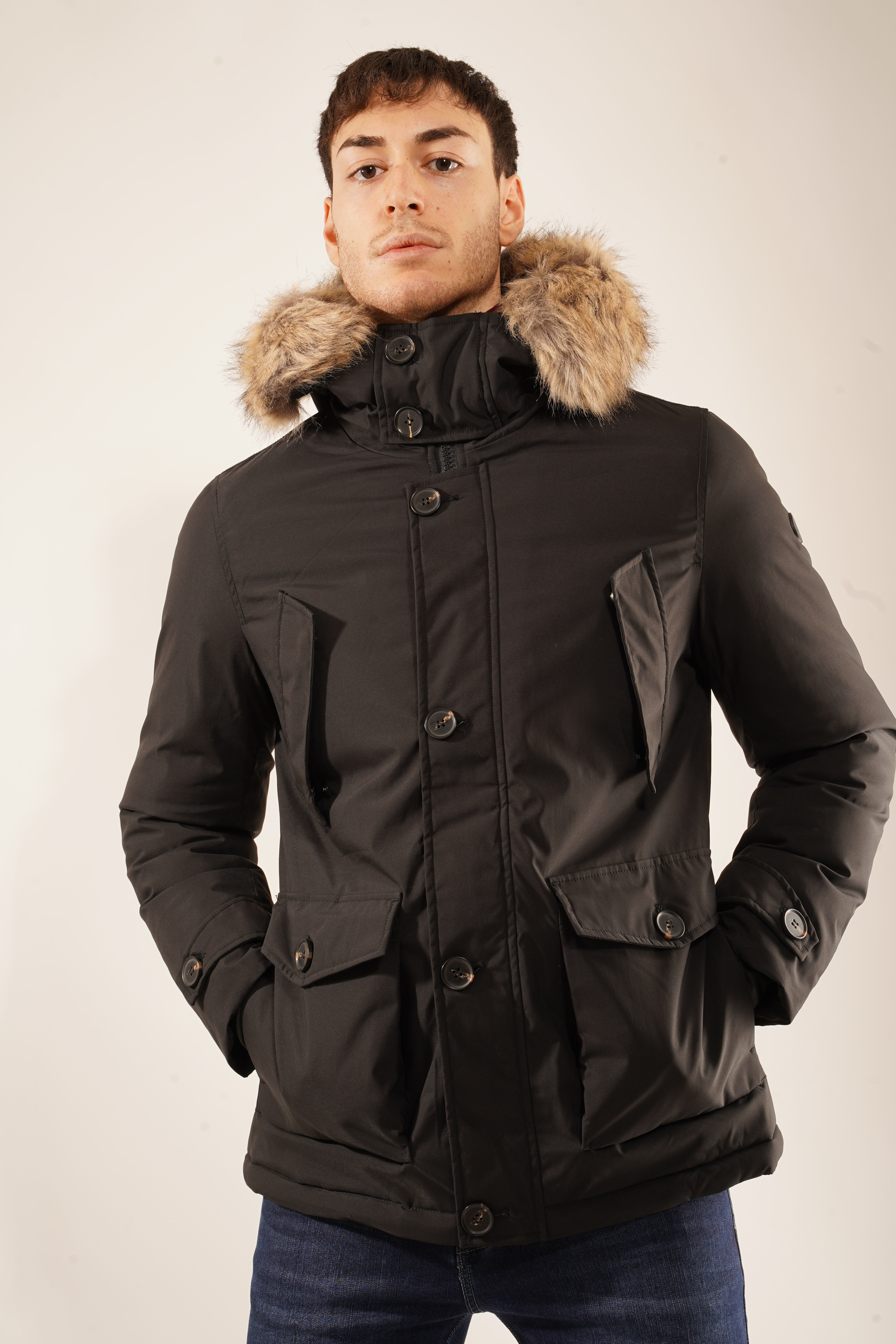 Giubbotto Parka Nero