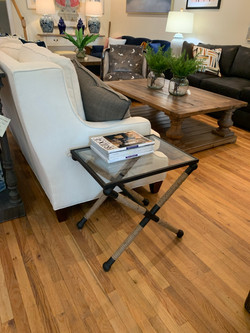 Glass End Table