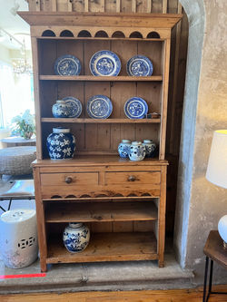 Antique Pine Hutch
