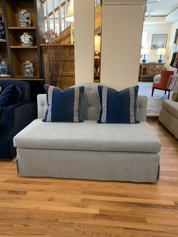 A skirted Settee by Charlotte Moss