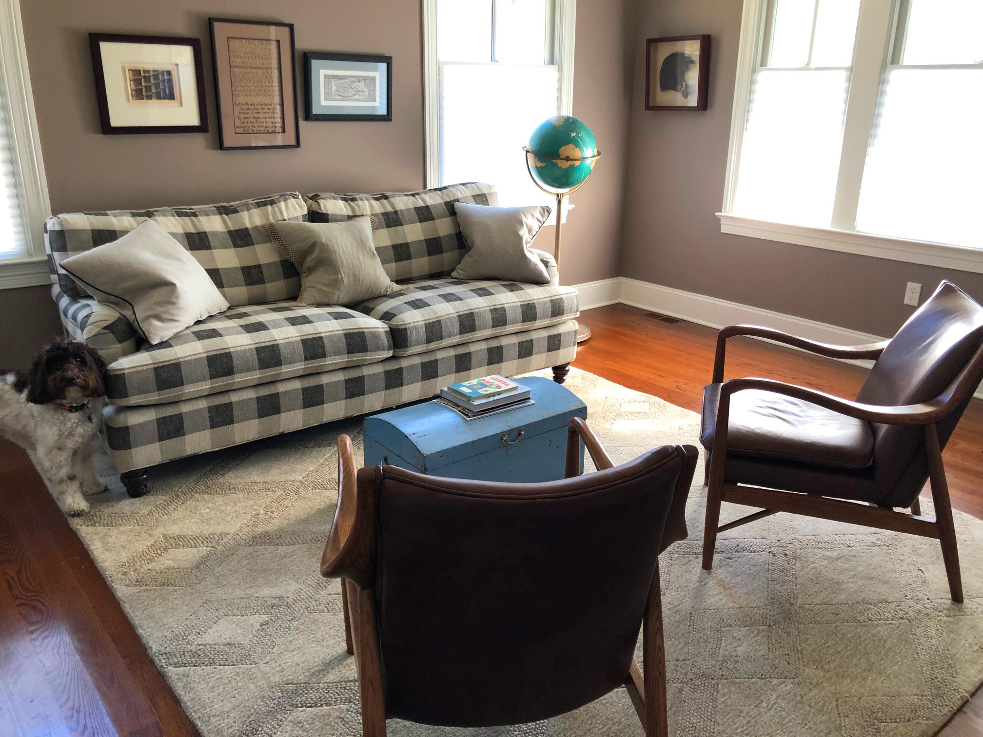 Hickory White Sofa