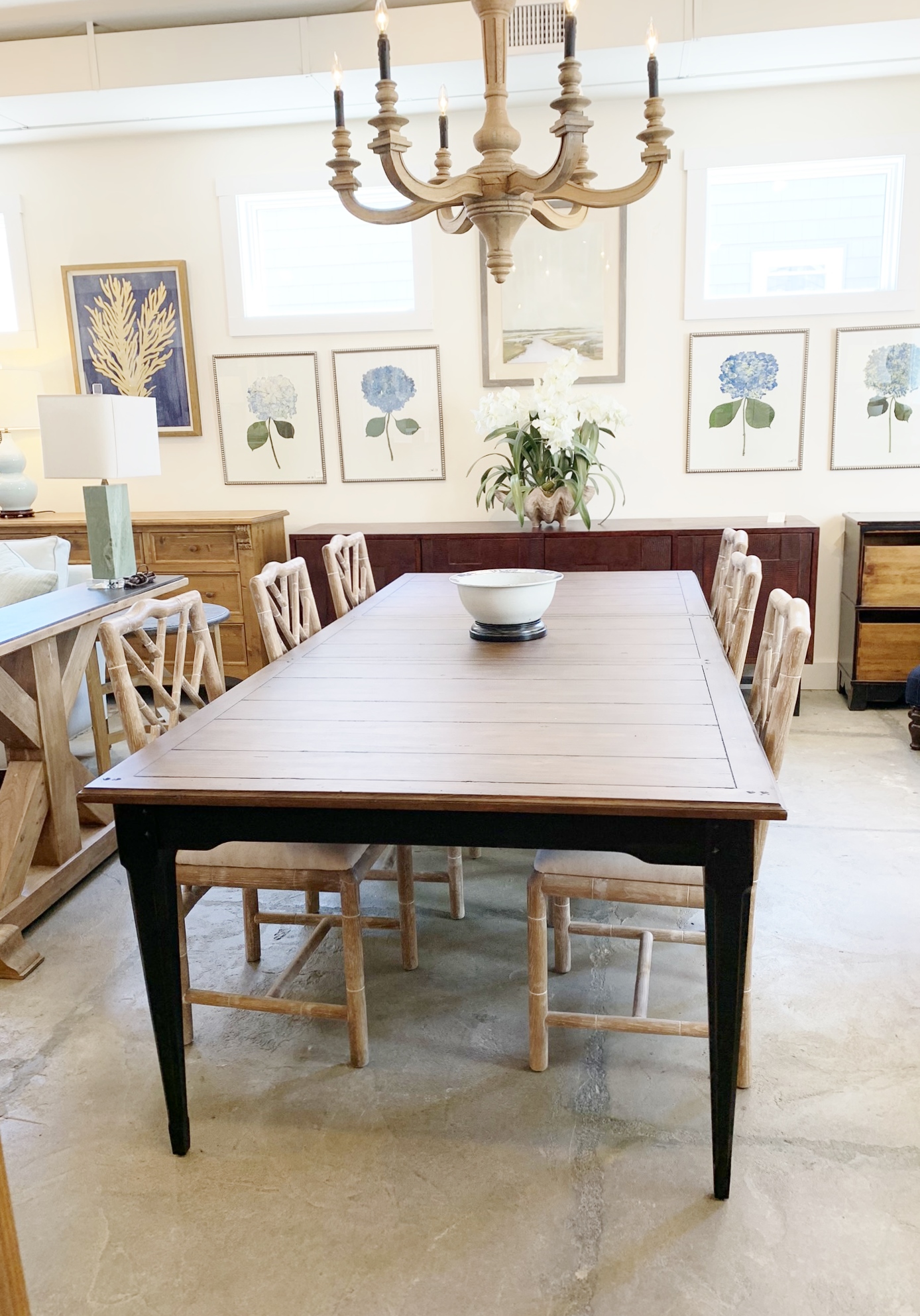 76" Dining Table with two 24" leaves