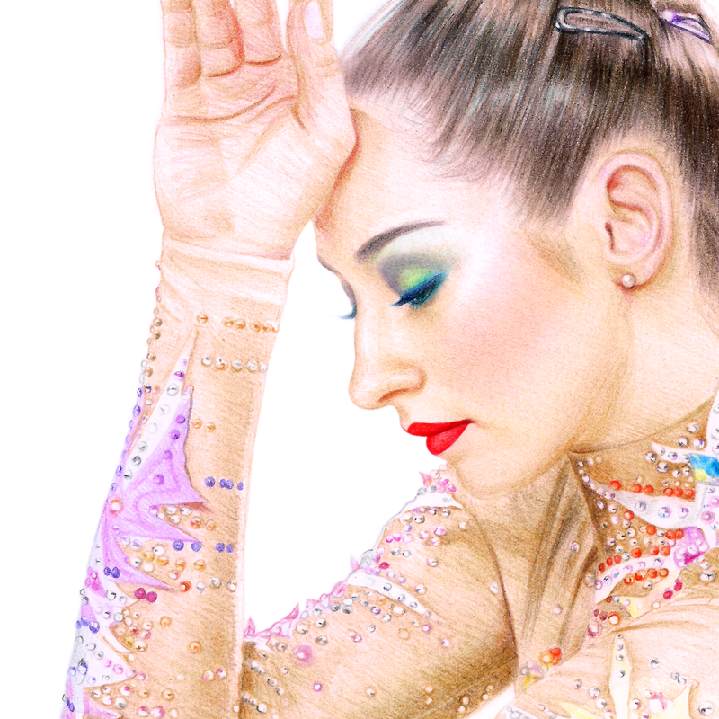 Thumbnail: Katsiaryna Halkina Portrait 004 (A4/A5 print)