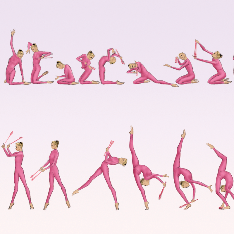 Miniature : Larisa Lukianenko Movement 001 (A3/A5 print)