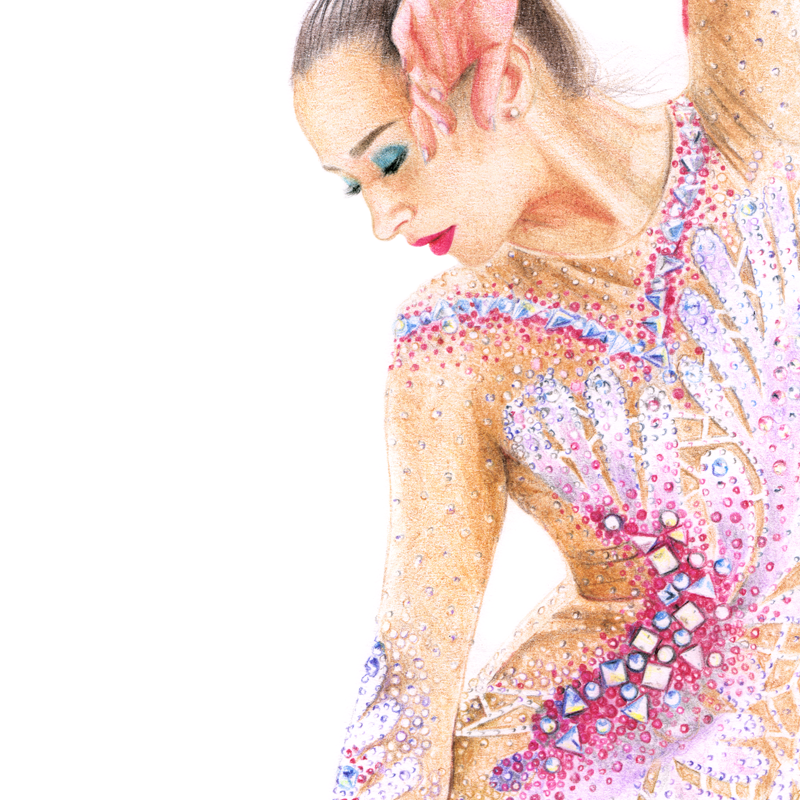 Thumbnail: Katsiaryna Halkina Portrait 002 (A4/A5 print)