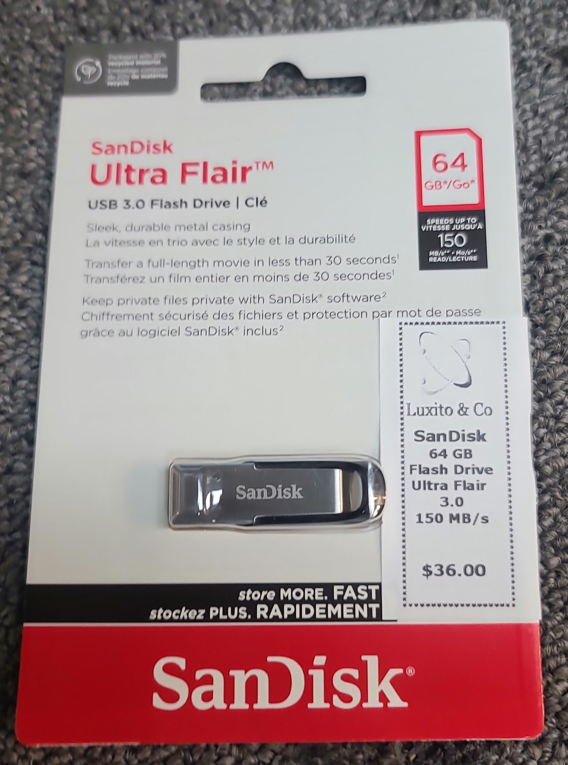 SanDisk Ultra 64GB USB 3.0 Flashdrive