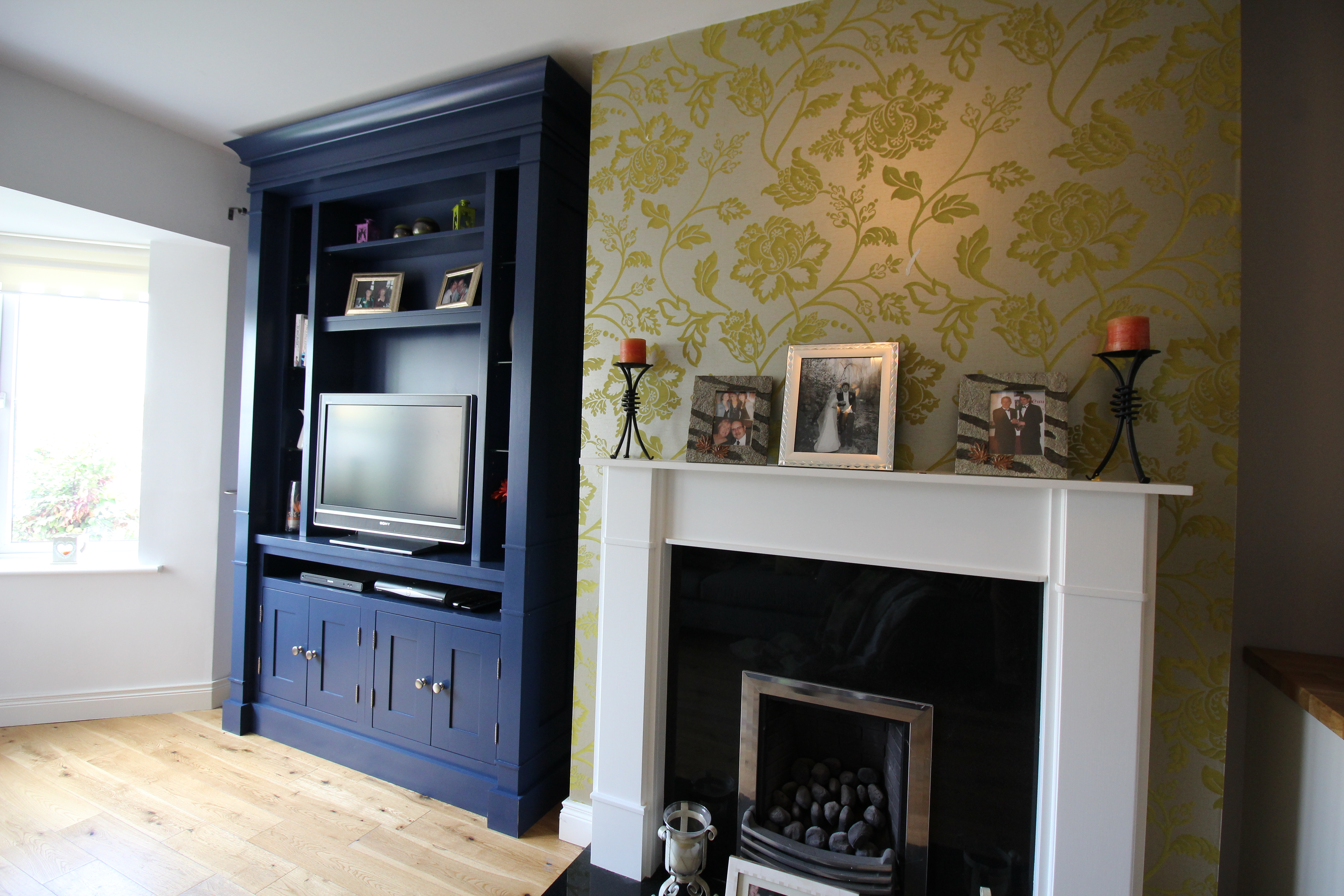 TV Unit in bold blue