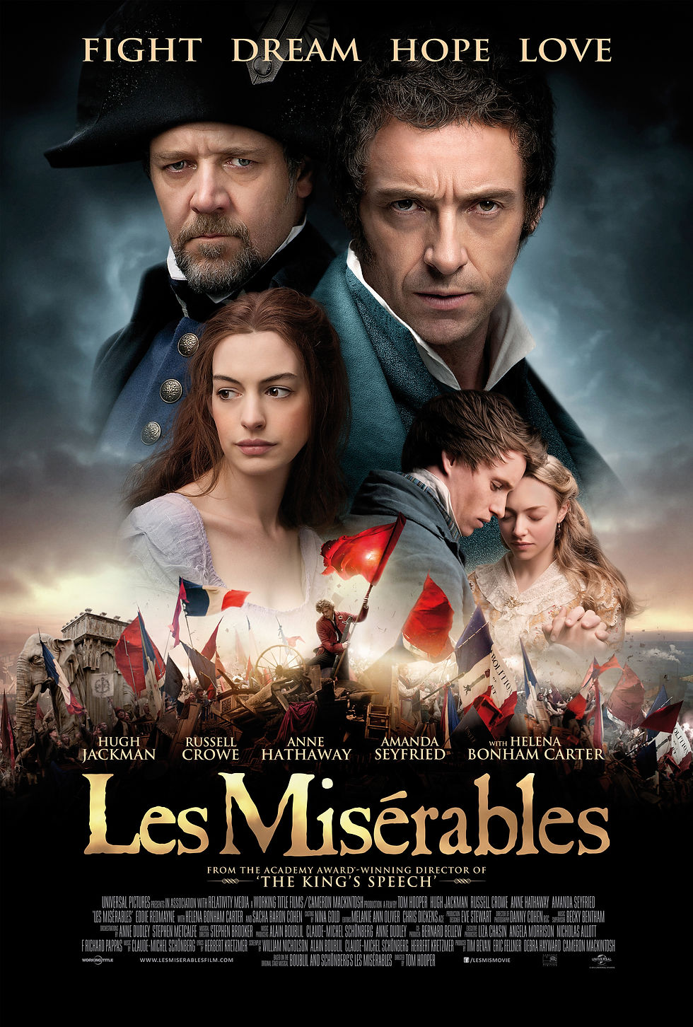 Movie poster for Les Miserables.