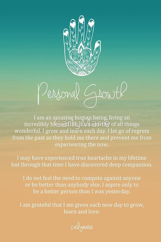 Personal growth