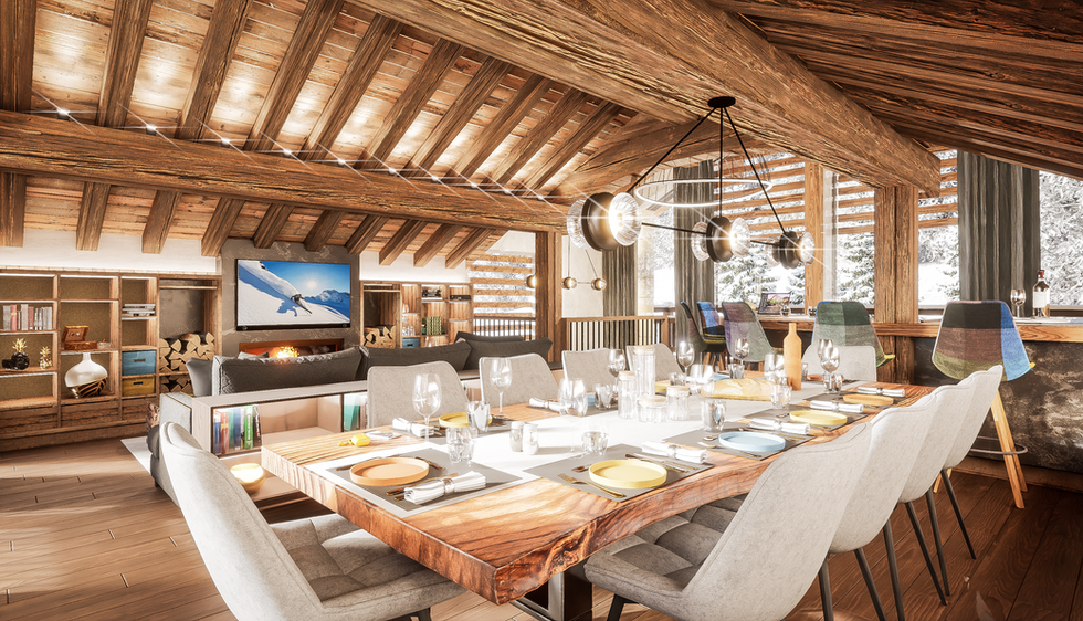 Design d'intérieur d'une salle à manger