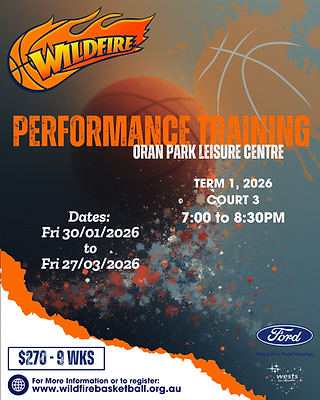 Term 1, 2026 - Performance Training - Fridays @ OPLC