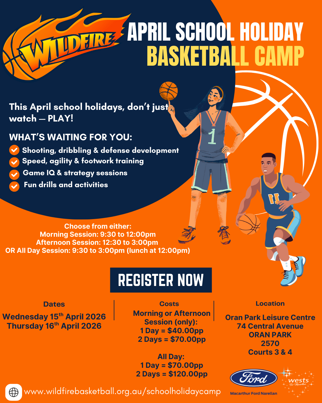 1/2 Day Session - April 2026 Holiday Camp - OPLC