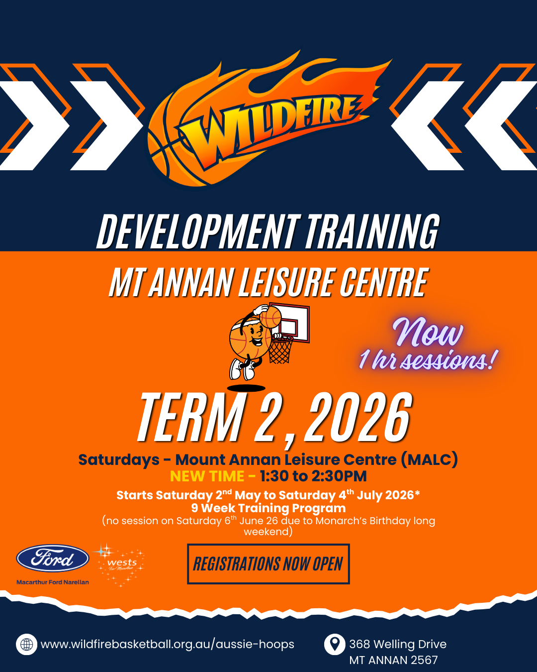 Term 2, 2026 - Development Training - Saturday @ MALC