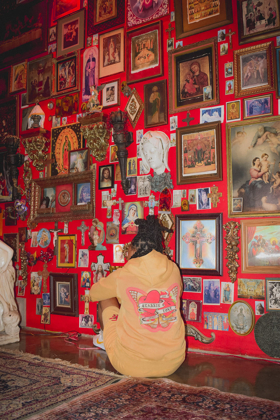 Classix Love Hoodie Mustard Vintage