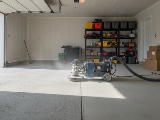 Why Your Epoxy Floor Is Peeling: Diamond Grinding vs. Acid Etching — The Truth About Garage Floor Prep in the GTA