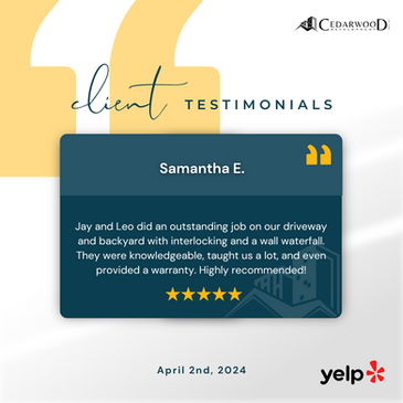 Our Happy Clients Say It All Cedarwood Development Group Inc