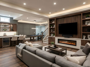 Luxury finished basement built by Cedarwood Development Group Inc. in the Greater Toronto Area for 2027 planning.