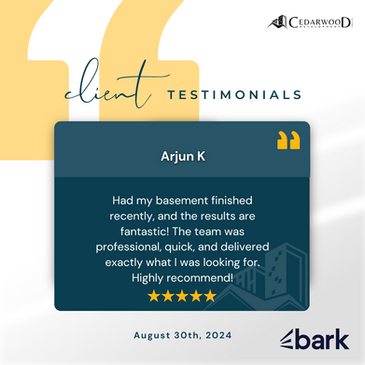 Our Happy Clients Say It All Cedarwood Development Group Inc