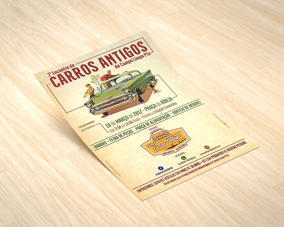 Cartaz - Carros Antigos