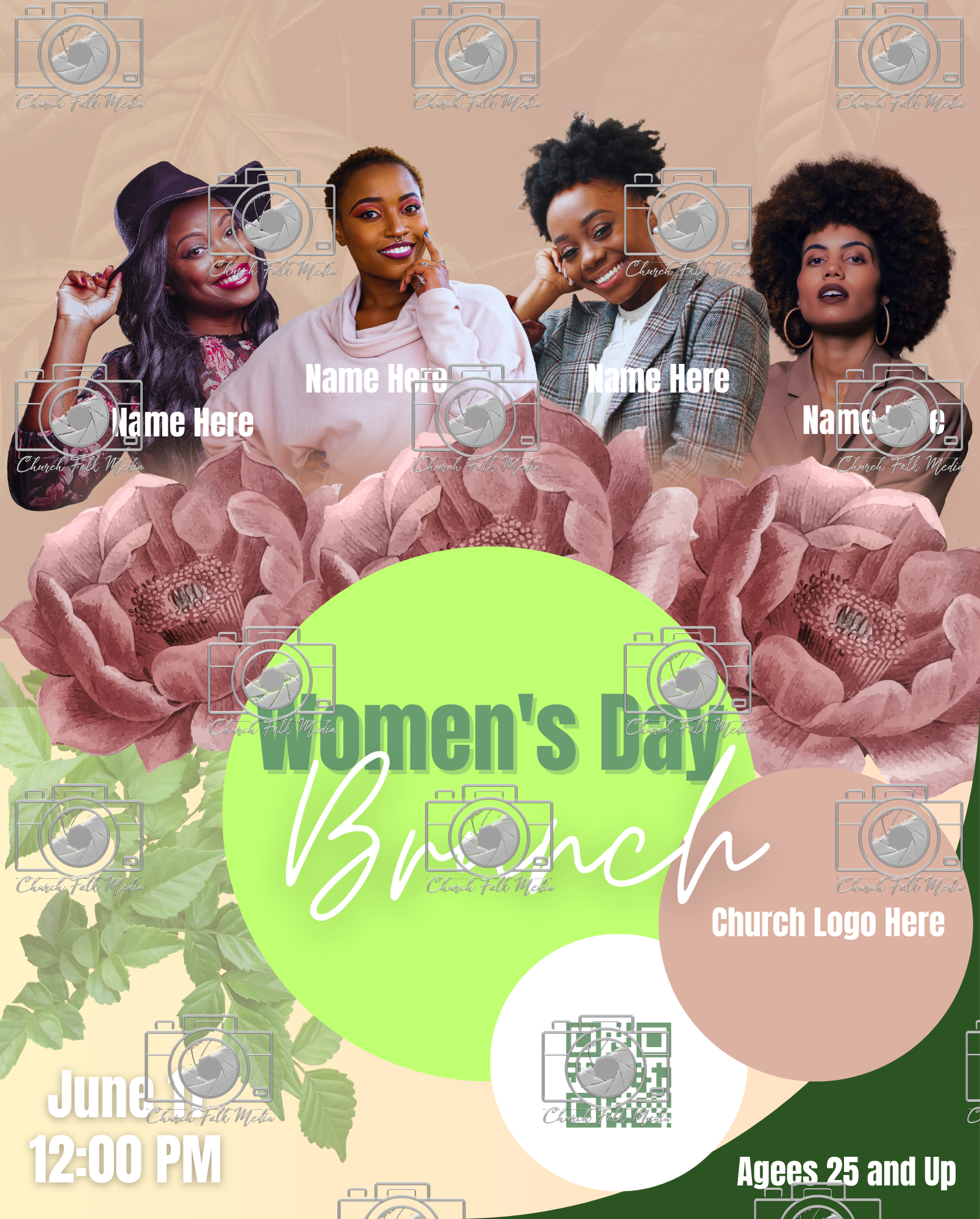 Women's Brunch Flyer Template