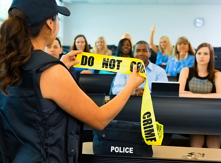 Police training class