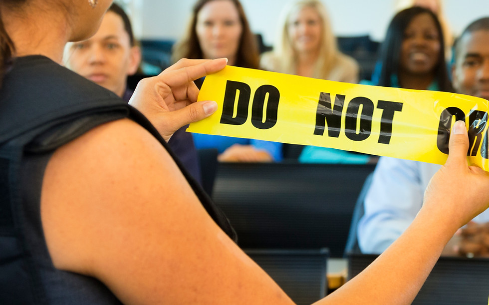 Police training class