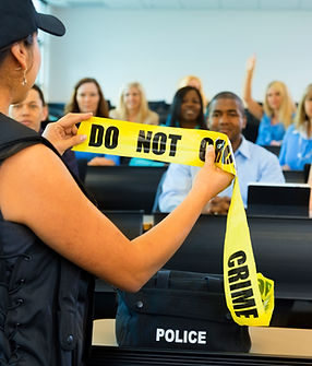 Police training class