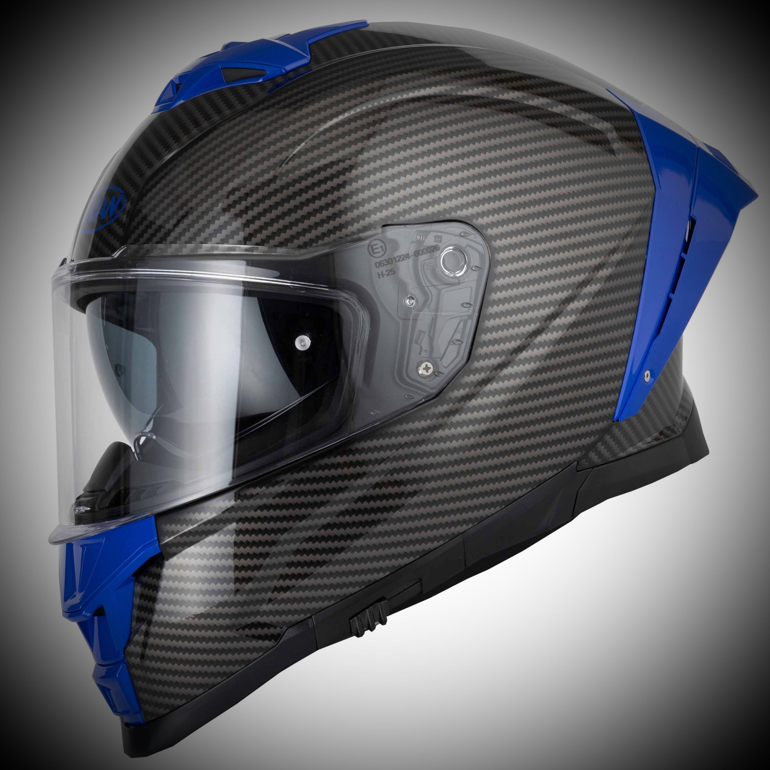 Vcan H162 X-Zero Carbon Blue Full Face Helmet - ECE22:06