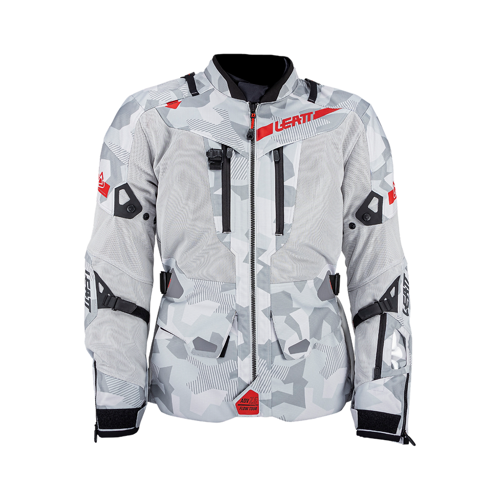 Thumbnail: Leatt ADV 7.5 FlowTour Lge Men's Steel White Adventure Summer Motorcycle Jacket
