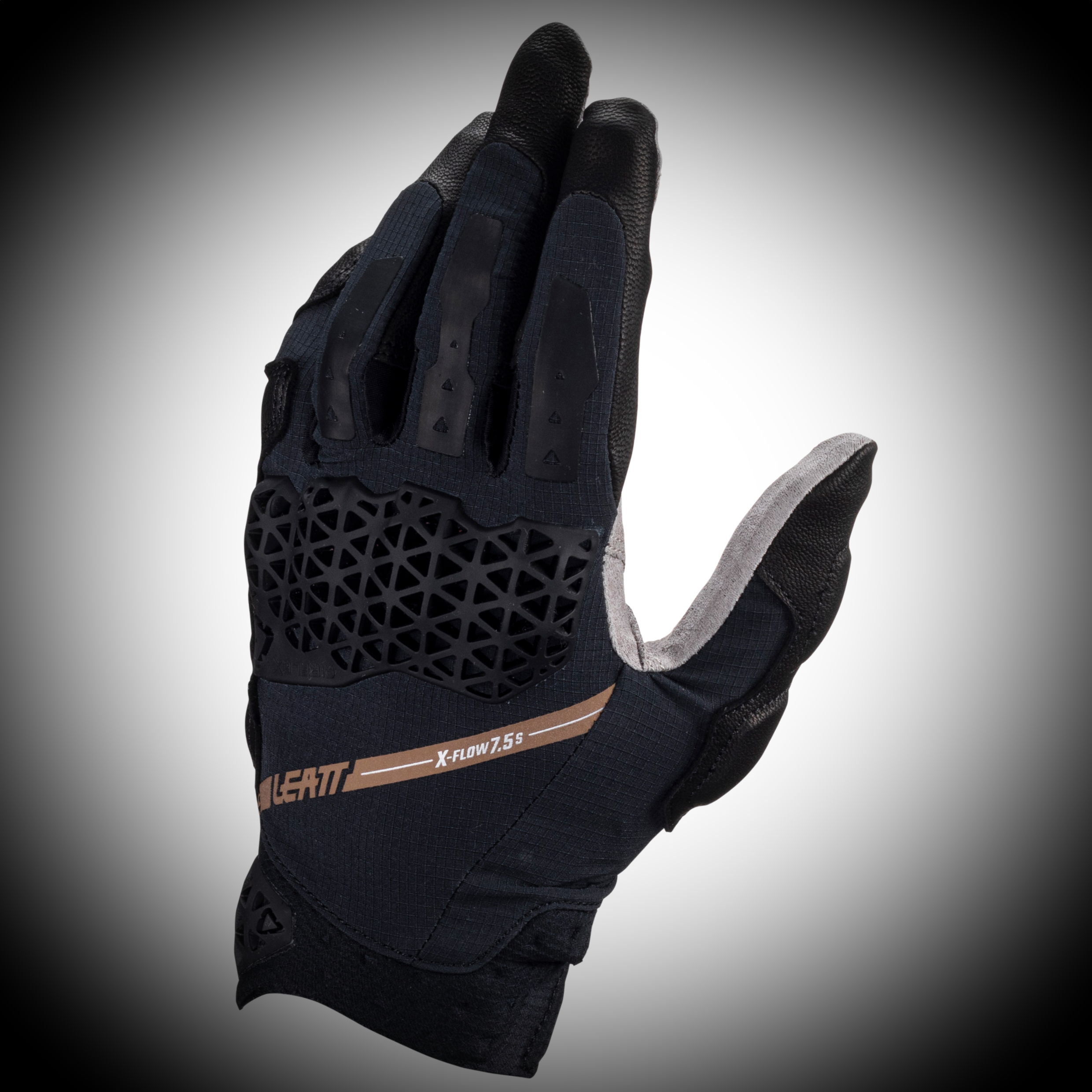 Leatt ADV Adventure 7.5 X-Flow Short Stealth Black Men's Summer Glove