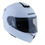 Thumbnail: Duchinni D938 Flip Front Crash Helmet Solid White with Sun Shades