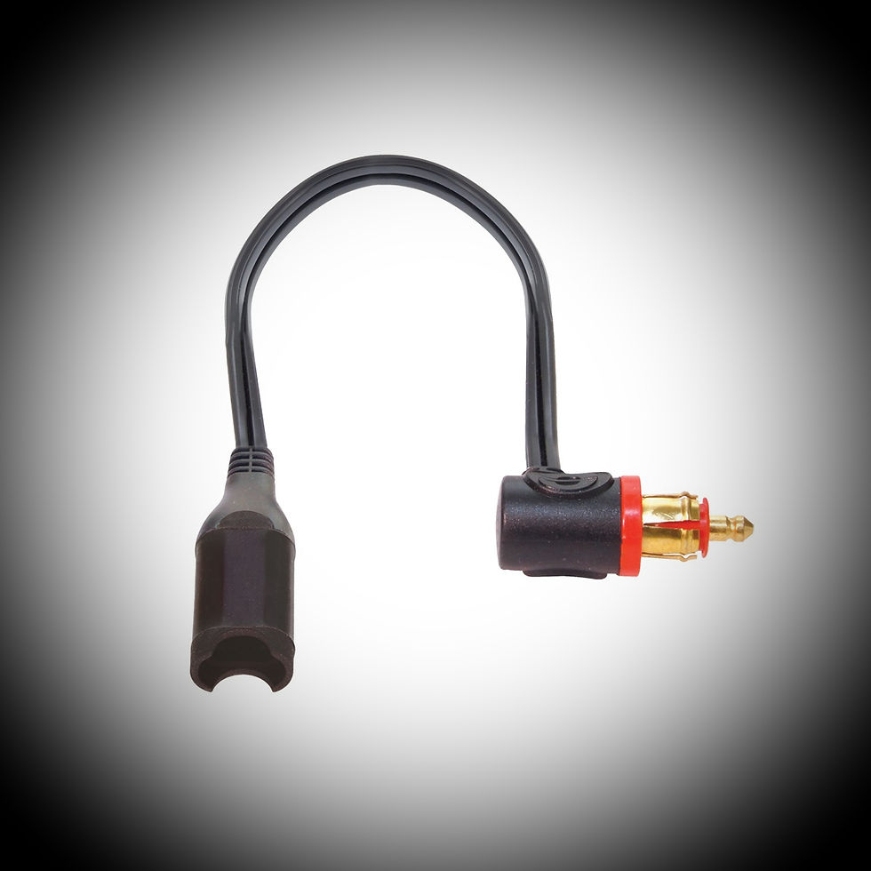 Optimate O19 Weatherproof 90* (BMW, Triumph etc) DIN Plug-SAE Short Lead