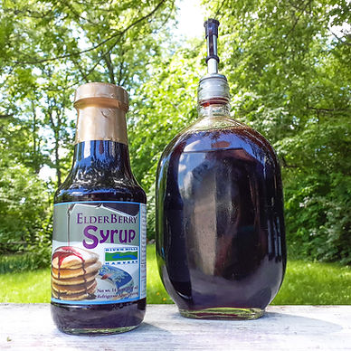 American elderberry salad dressing with elderberry syrup at River Hills Harvest.