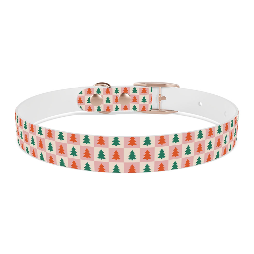 Thumbnail: Pet Collar - Checkered Trees